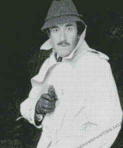 Black And White Inspector Clouseau Diamond Painting