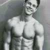Black And White Young Mark Wahlberg Diamond Painting