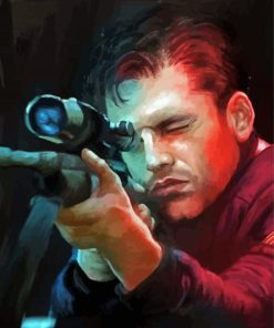 Bucky Barnes Sniper Diamond Painting