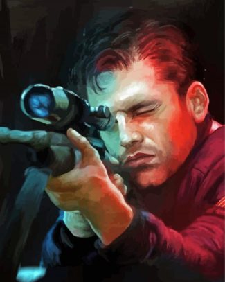Bucky Barnes Sniper Diamond Painting