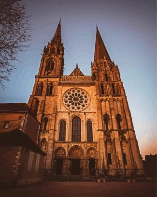 Chartres Cathedral Building Diamond Painting