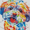 Colorful Shorkie Dog Art Diamond Painting