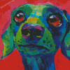 Dachshund Dog Colorful Diamond Painting