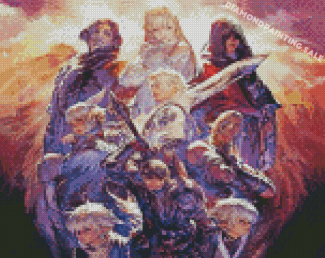 Final Fantasy XIV Characters Art Diamond Painting