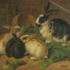 Four Rabbits Diamond Painting