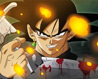 Goku Black Character Diamond Painting