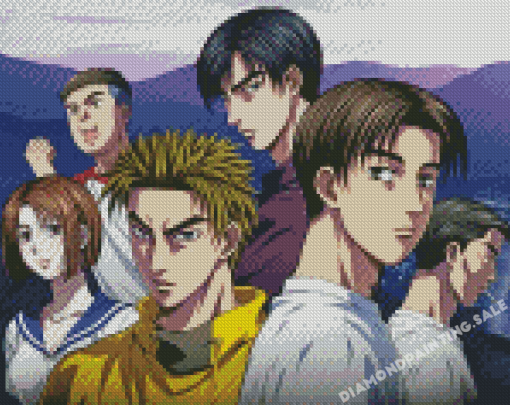 Initial D Characters Diamond Painting