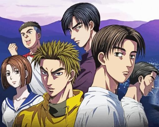 Initial D Characters Diamond Painting