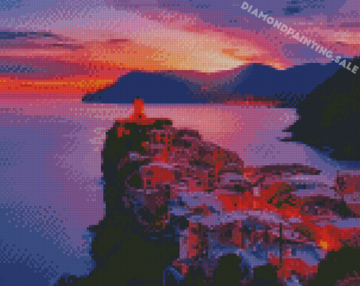 Italy Sunset Seascapes Diamond Painting