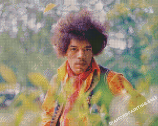 Jimi Hendrix Guitarist Diamond Painting