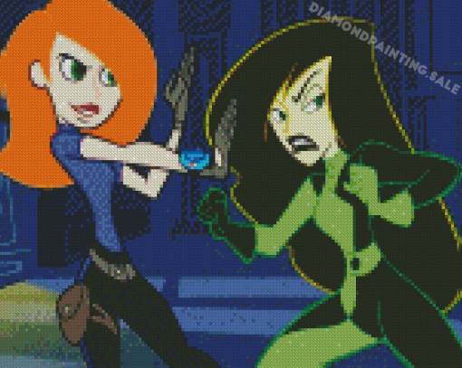 Kim Possible And Shego Diamond Painting