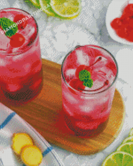 Shirley Temple Mocktail Diamond Painting