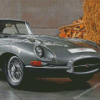 Silver Jaguar Type 1 Car Diamond Painting