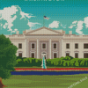 The White House Poster Diamond Painting