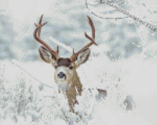 Winter Deer Animal Diamond Painting