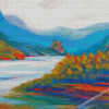 Abstract Hood River Landscape Diamond Painting