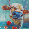 Abstract Smiling Cow Diamond Painting