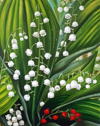 Aesthetic Lily Of The Valley Diamond Painting