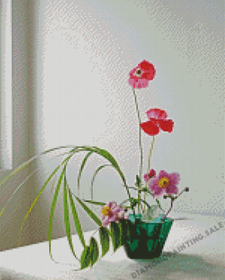 Beautiful Ikebana Flower Diamond Painting