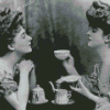 Black And White Ladies Having Tea Diamond Painting