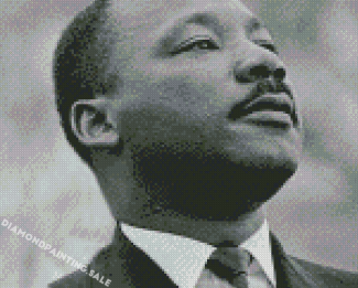 Black And White Martin Luther King Jr Diamond Painting