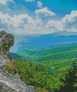 Blowing Rock Landscape Diamond Painting