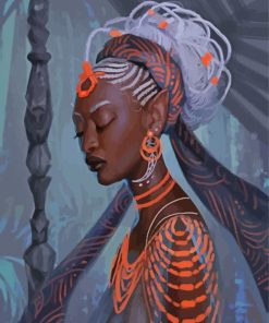 Elf Afro Woman Diamond Painting