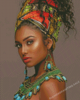 African Woman Art Diamond Painting