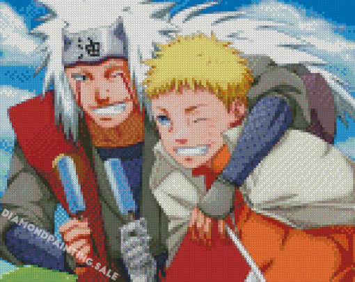 Happy Jiraiya And Naruto Diamond Painting