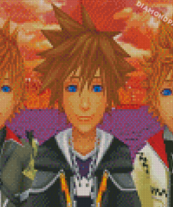 Kingdom Hearts Sora And Roxas Diamond Painting