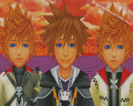 Kingdom Hearts Sora And Roxas Diamond Painting