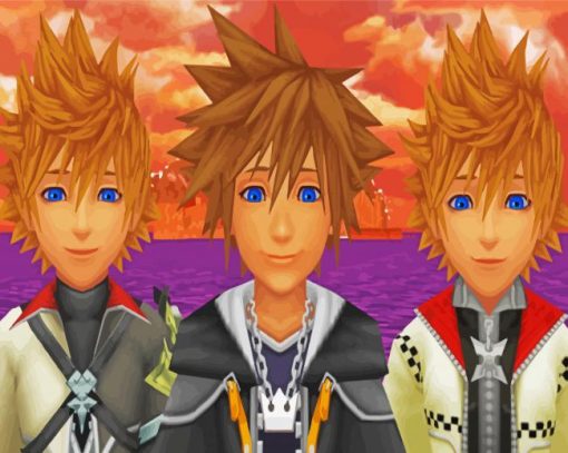 Kingdom Hearts Sora And Roxas Diamond Painting