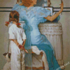 Mom And Daughter Rockwell Diamond Painting