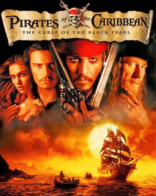Pirates Of The Caribbean Poster Diamond Painting