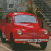 Red Vintage Car Italy Diamond Painting