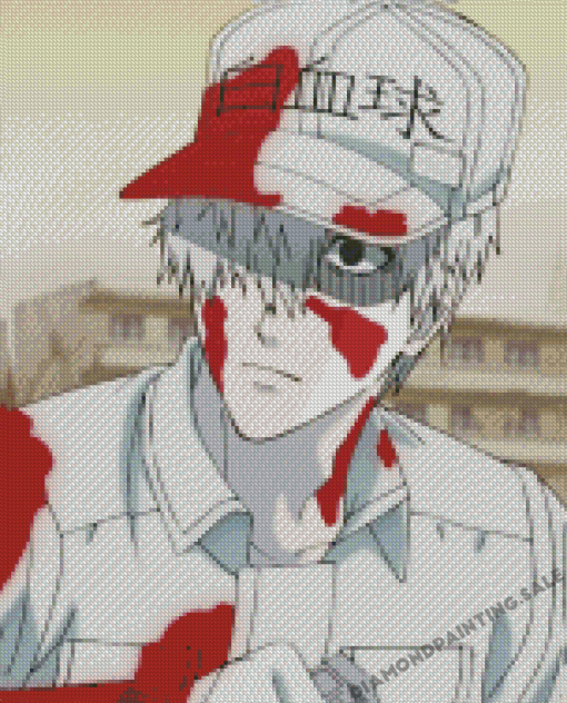 White Blood Cell From Cells At Work Diamond Painting