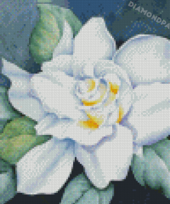 White Gardenia Flower Diamond Painting