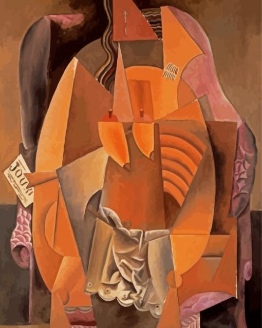 Woman In Chemise In Armchair Picasso Diamond Painting