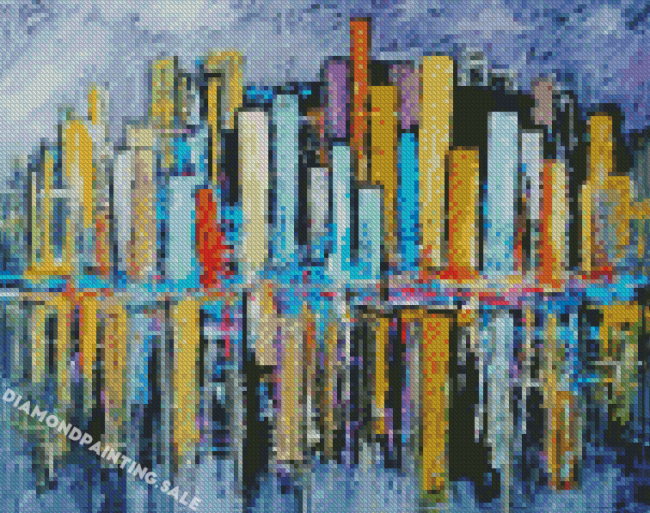 Abstract Buildings Diamond Painting