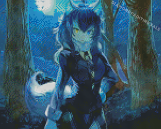 Anime Wolf Girl Diamond Painting