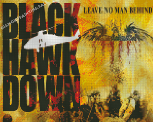 Black Hawk Down Poster Diamond Painting