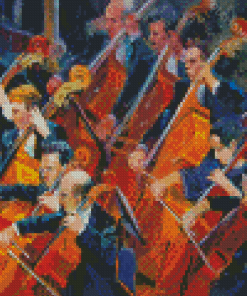 Cello Orchestra Diamond Painting