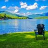 Chair By Lake Placid Diamond Painting