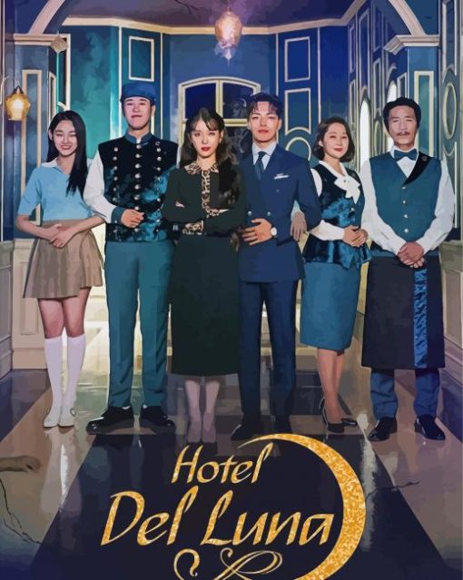 Hotel Del Luna Poster Diamond Painting