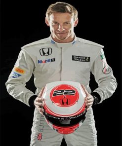 Jenson Button Race Car Driver Diamond Painting