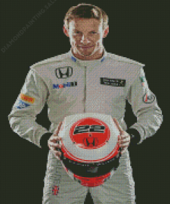 Jenson Button Race Car Driver Diamond Painting
