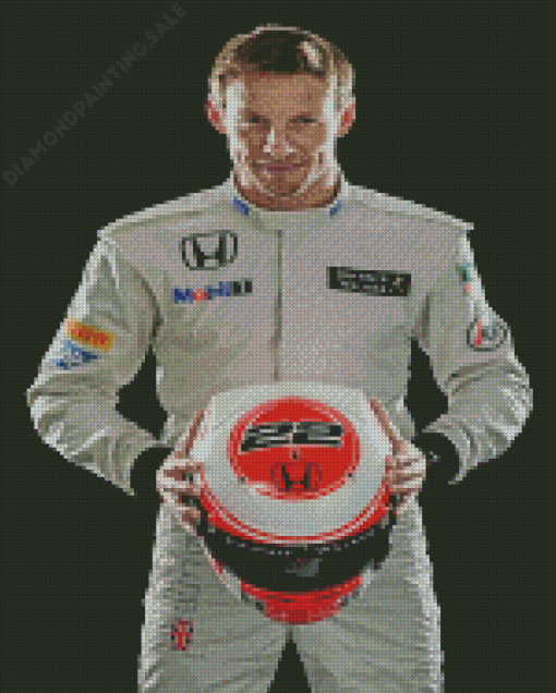 Jenson Button Race Car Driver Diamond Painting