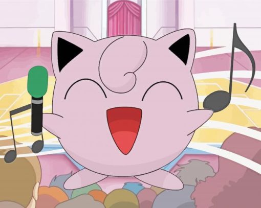 Jigglypuff Singing Diamond Painting