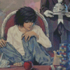 L Lawliet Death Note Manga Serie Diamond Painting