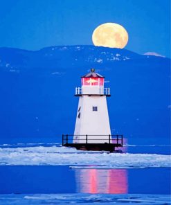 Lake Champlain Vermont Lighthouse Diamond Painting